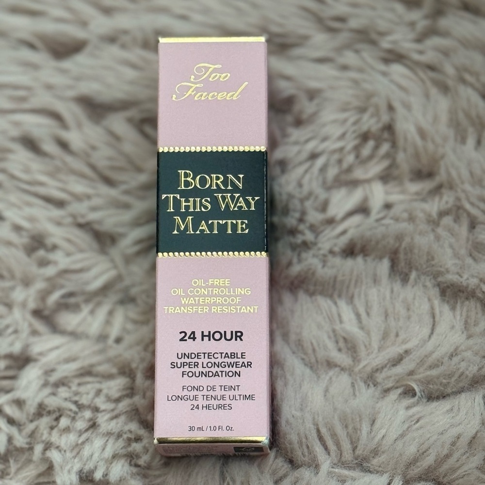 Too Faced Born This Way Matte Foundation - Pink and Black